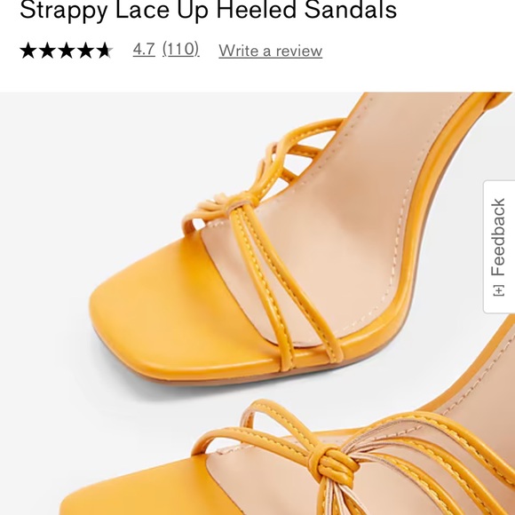 Strappy heel lace sandals - Picture 2 of 3